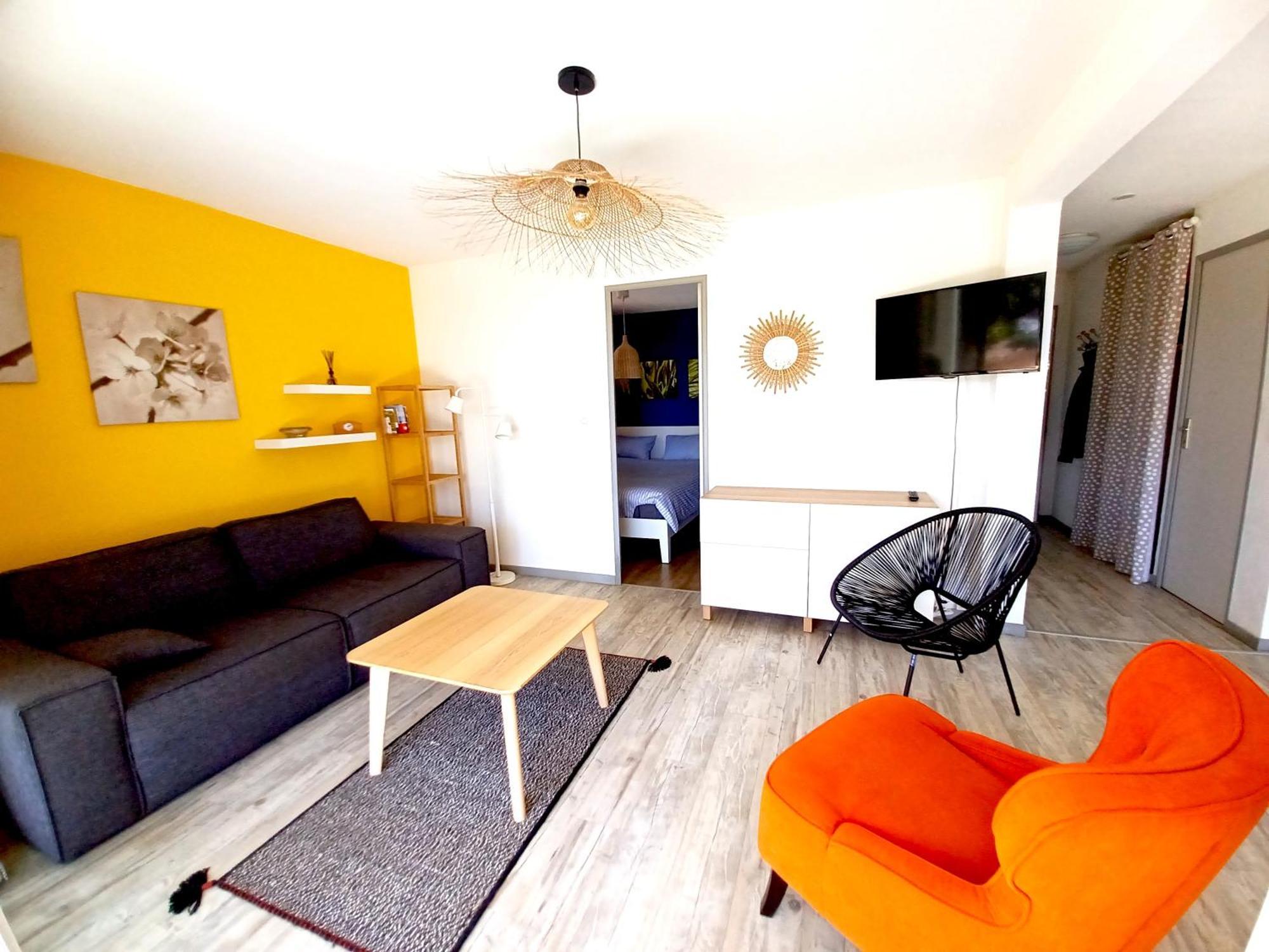 Plain-Pied Jardin 6 Personnes Clim Vue Mer Parking Wifi Terrasse Piscine Dans La Residence Saint-Pierre-la-Mer  Экстерьер фото