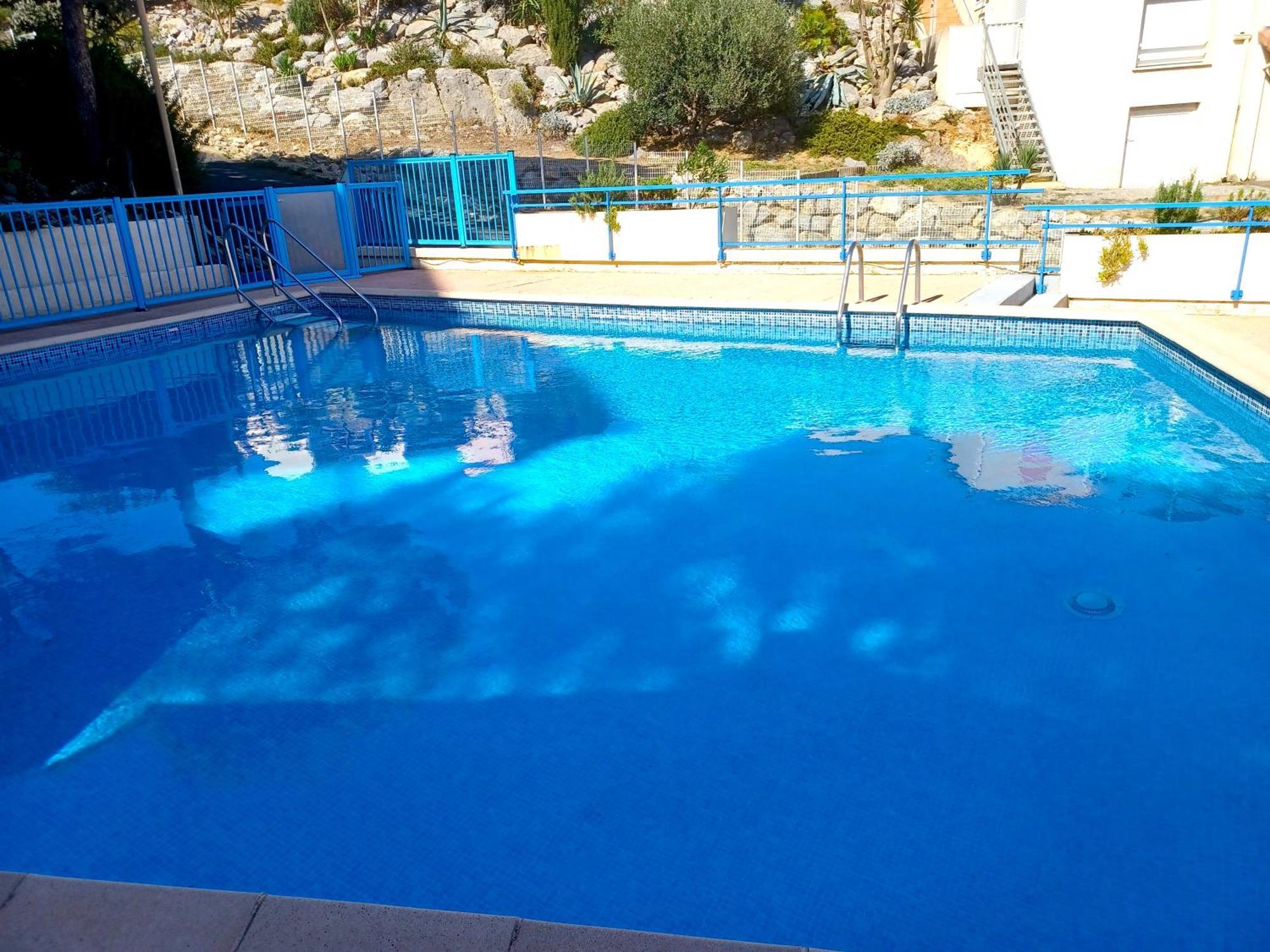 Plain-Pied Jardin 6 Personnes Clim Vue Mer Parking Wifi Terrasse Piscine Dans La Residence Saint-Pierre-la-Mer  Экстерьер фото